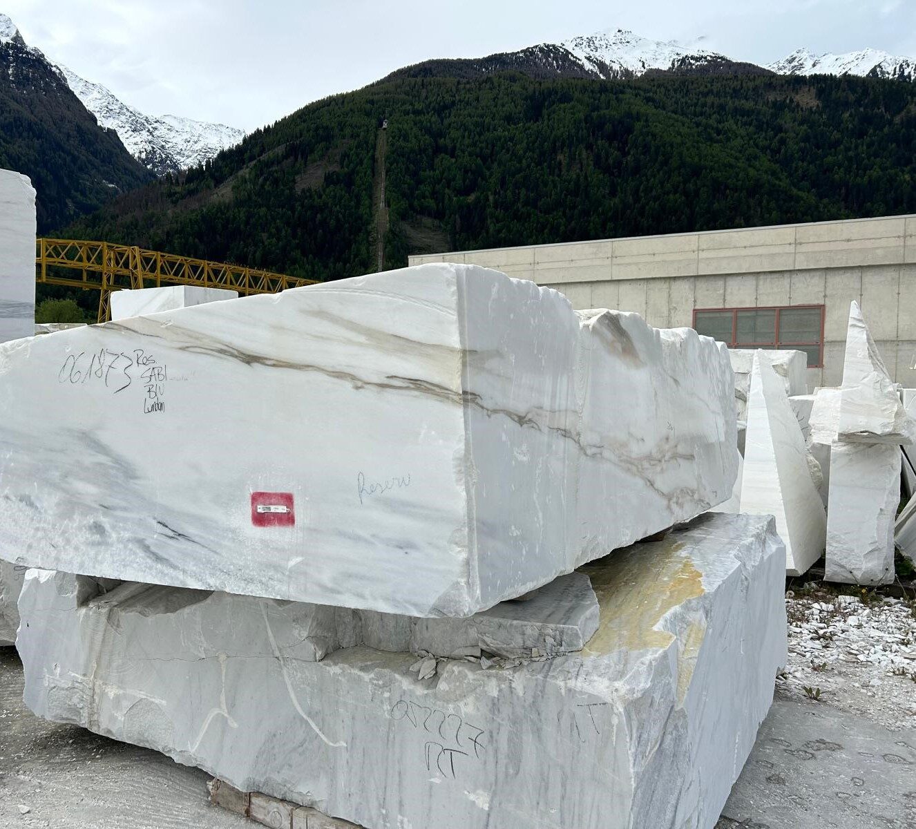 Block of Lasa marble