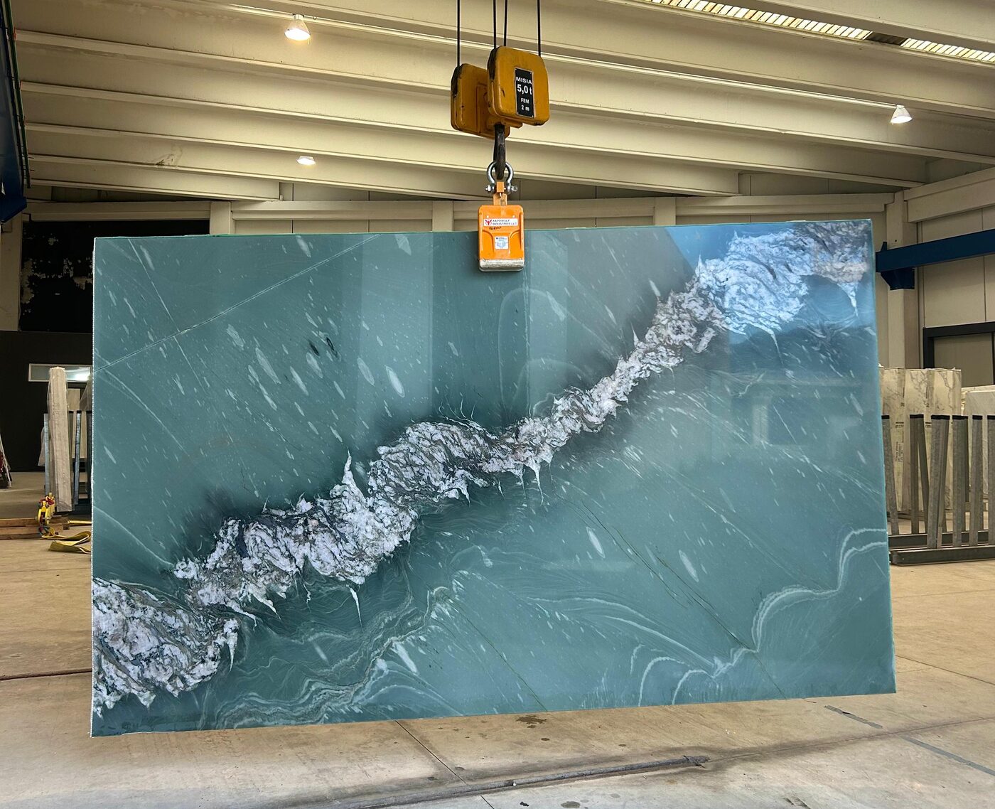 Green Butterfly, Natural stone slabs