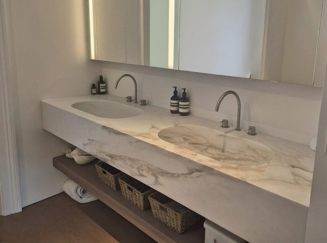 Solid vanity top